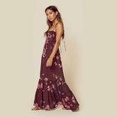 Rosefield - Women's Floral Tiered Maxi Dress